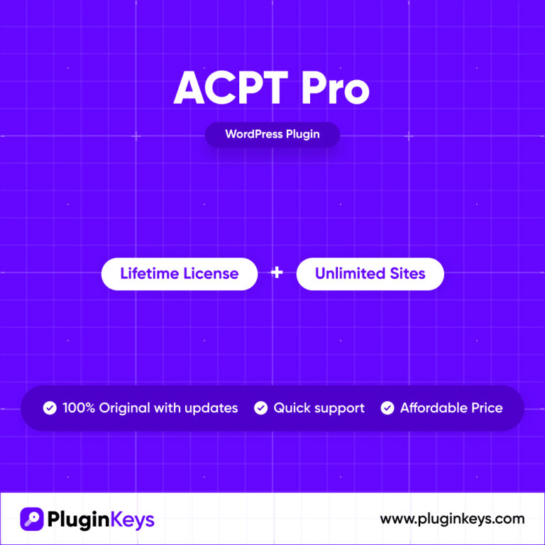 ACPT (Advanced Custom Post Types) Pro
