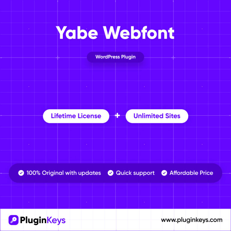 Yabe Webfont