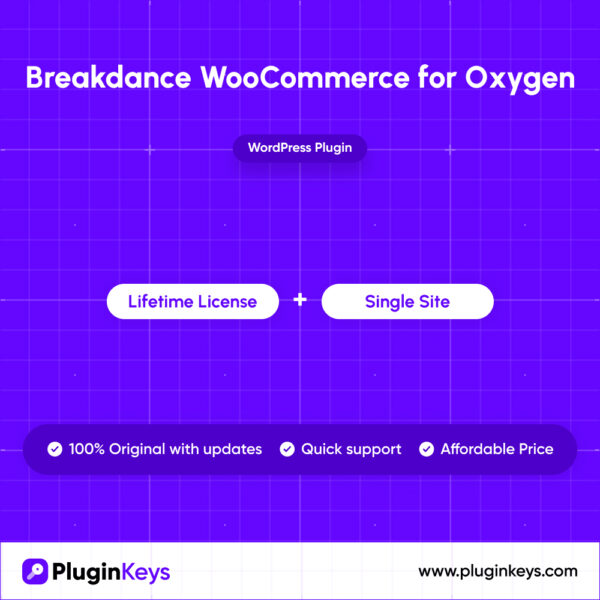 Breakdance WooCommerce for Oxygen