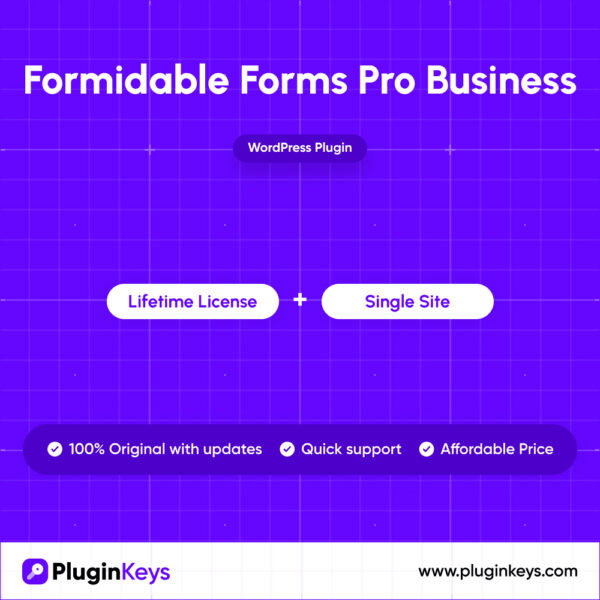 Formidable Forms Pro (Business Plan)