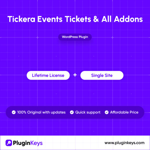 Tickera Events Tickets & All Addons