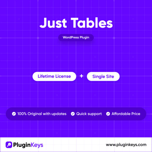 Just Tables